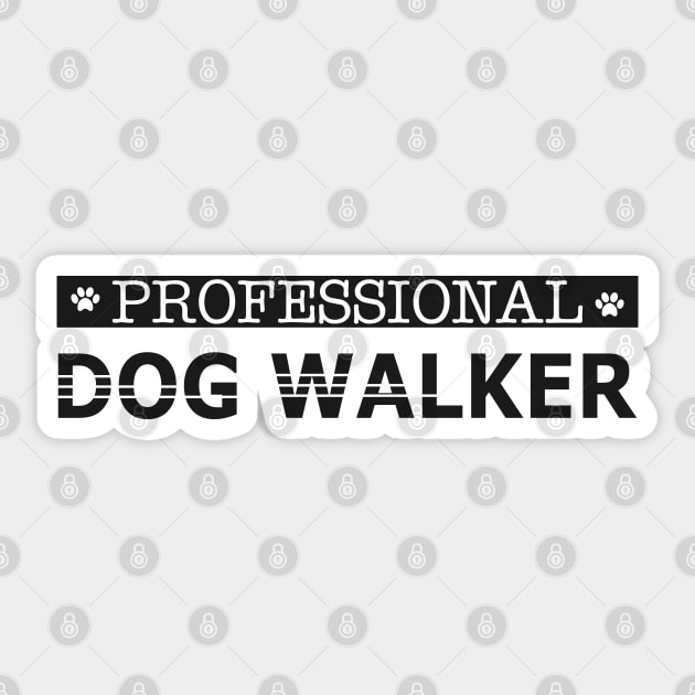 Dog - Professional dog walker Sticker by KC Happy Shop